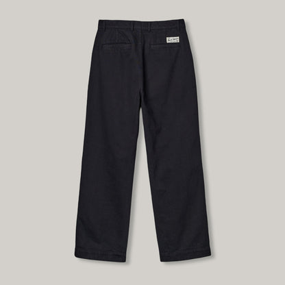 MERZ B. SCHWANEN UNISEX HIGH RISE CHINO - BLACK