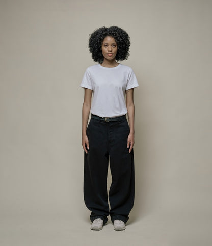 MERZ B. SCHWANEN UNISEX HIGH RISE CHINO - BLACK
