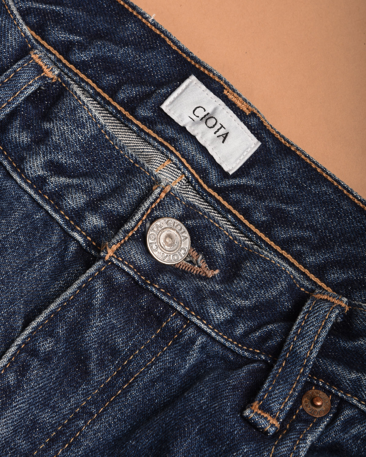 CIOTA BAGGY 5 POCKET PANTS - MEDIUM BLUE