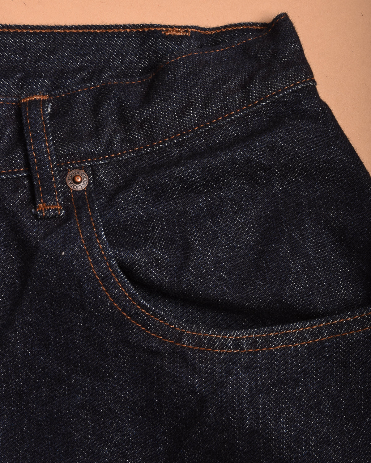 CIOTA WIDE BAGGY 5 POCKET PANTS - DARK NAVY (ONE WASH)