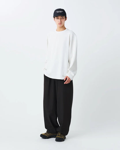 SNOW PEAK DRY WAFFLE  LONG-SLEEVE T-SHIRT - OFF-WHITE