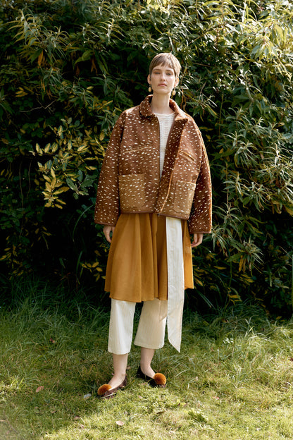 CAWLEY DEER PRINT FLYING JACKET - DEER
