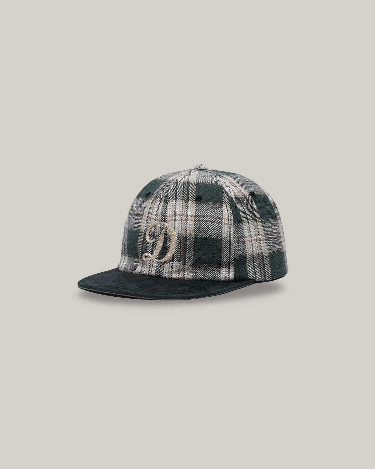 H.W. DOG & CO. PLAID TWO TONE CAP - BLACK