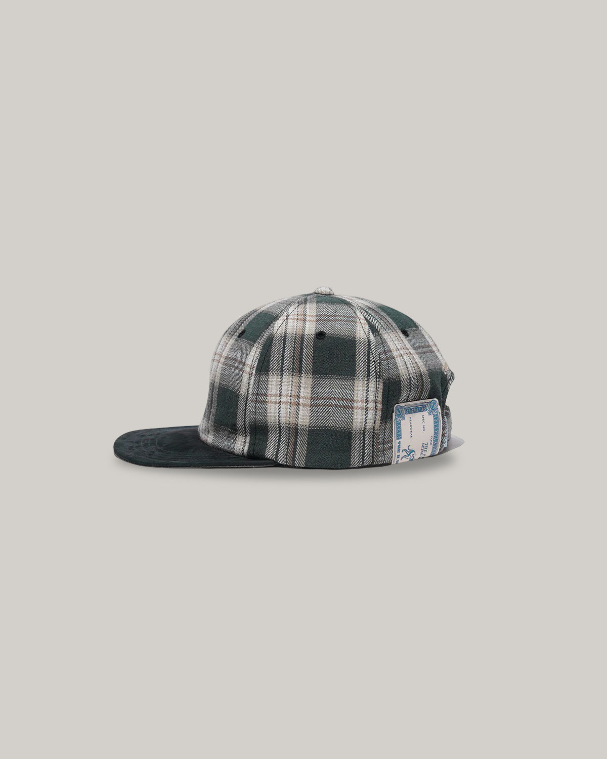 H.W. DOG & CO. PLAID TWO TONE CAP - BLACK