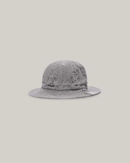H.W. DOG & CO. LINEN FATIGUE HAT - LIGHT GREY