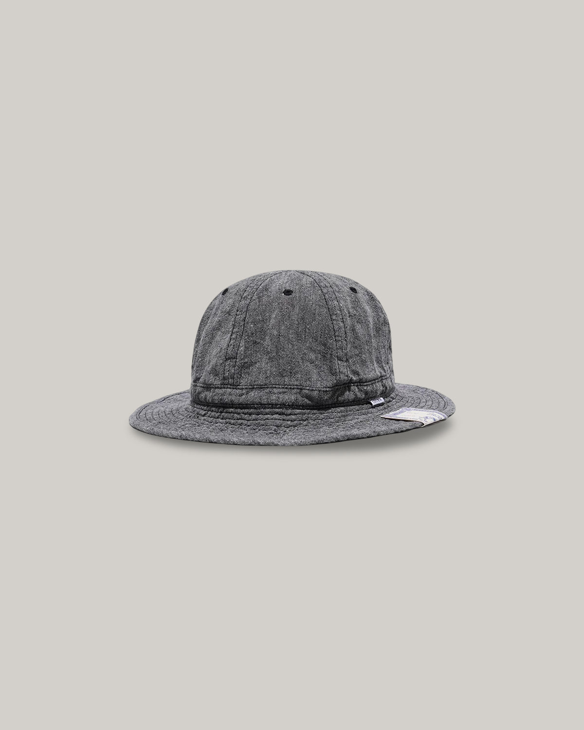 H.W. DOG & CO. LINEN FATIGUE HAT - BLACK