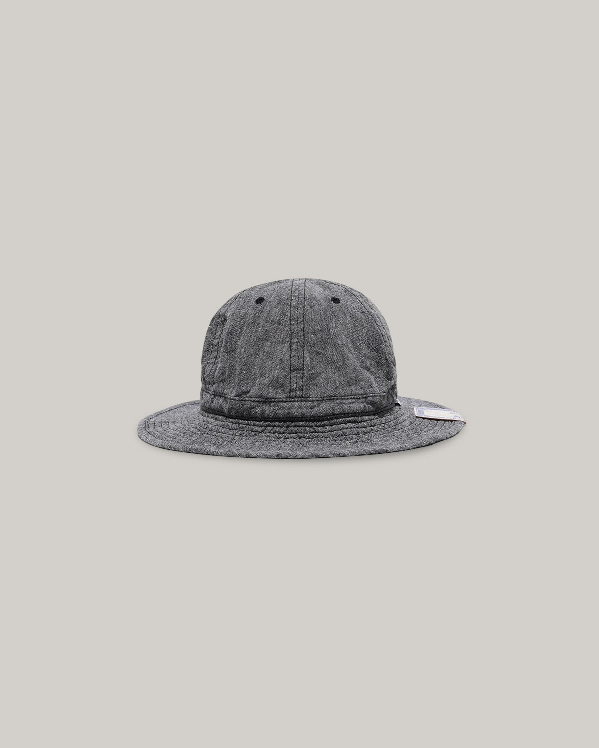 H.W. DOG & CO. LINEN FATIGUE HAT - BLACK