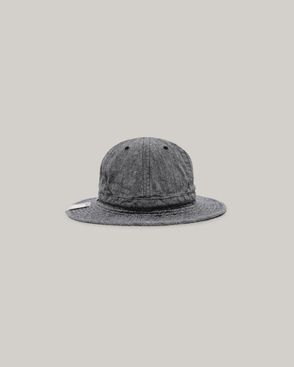 H.W. DOG & CO. LINEN FATIGUE HAT - BLACK