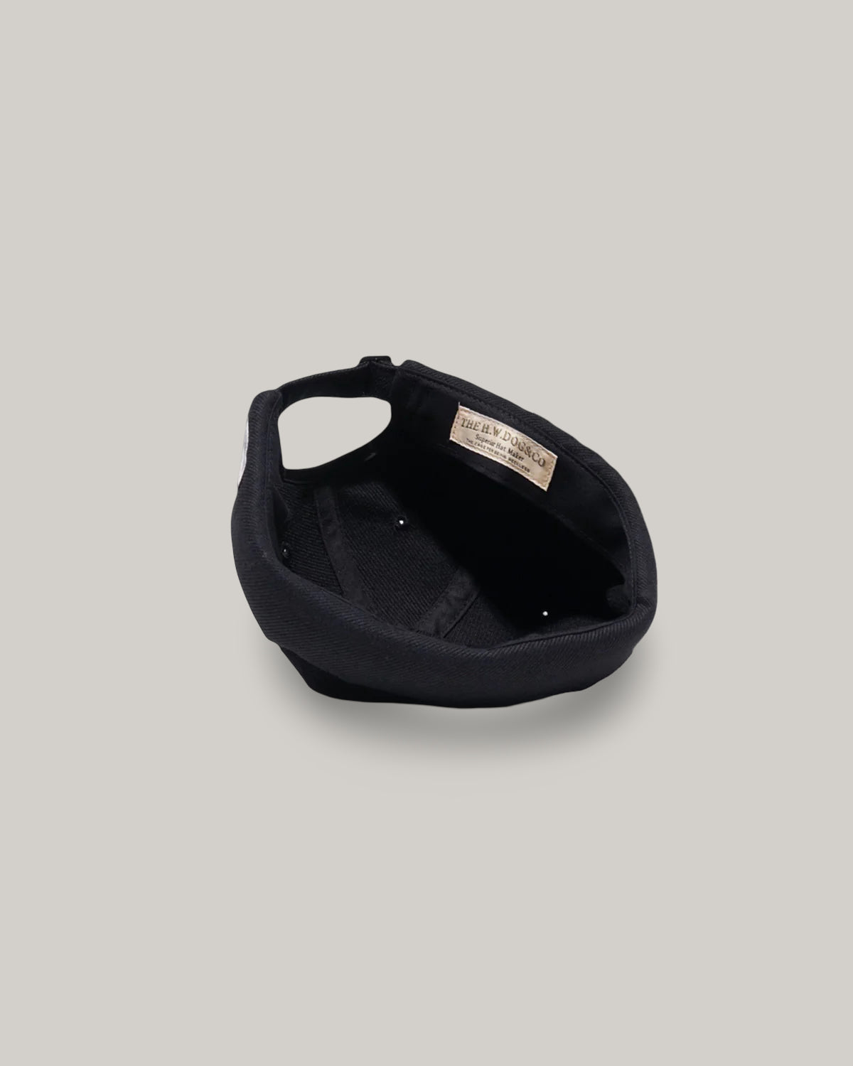 H.W. DOG & CO. ROLL CAP - BLACK