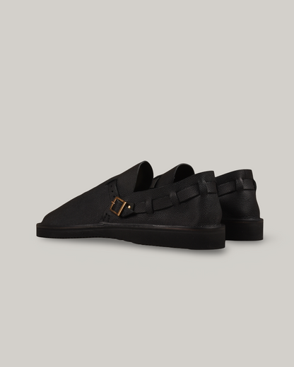 FRACAP R005 SLIP ON SHOE - BLACK ARANCIA