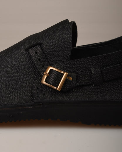 FRACAP R005 SLIP ON SHOE - BLACK ARANCIA