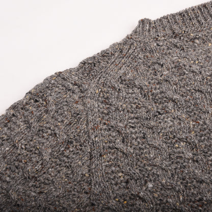 &DAUGHTER MARIE DONEGAL CABLE CREWNECK CARDIGAN - RAMOR