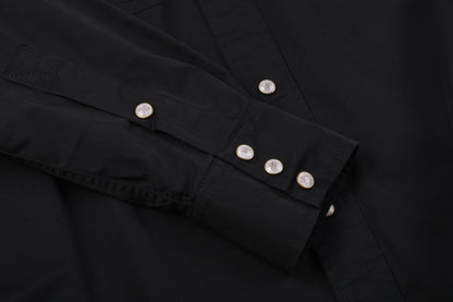 EAT DUST WESTERN SHIRT - BLACK