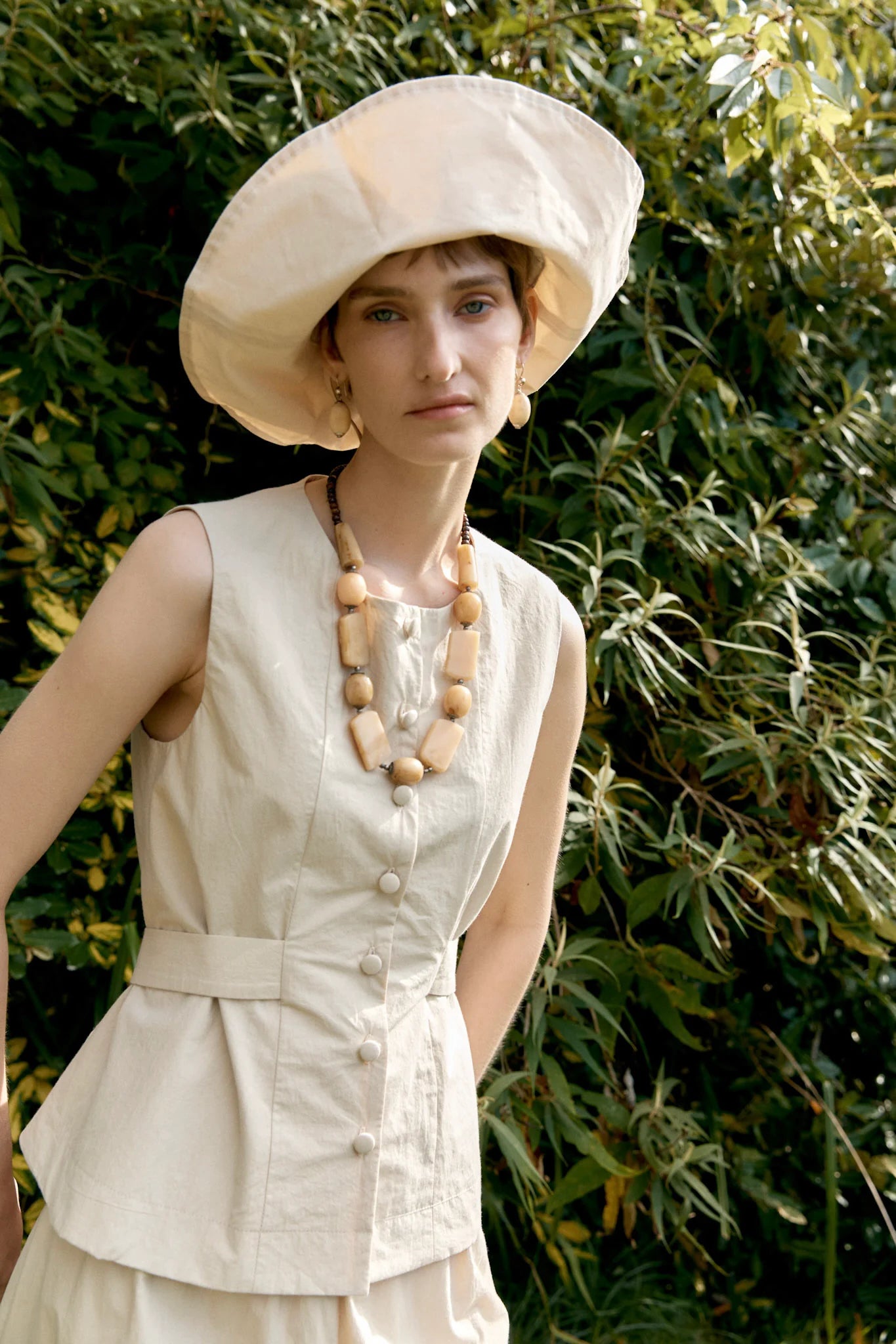 CAWLEY BRITISH DRY OILSKIN SUN HAT - NATURAL
