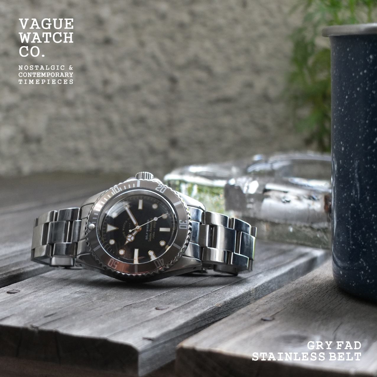 VAGUE WATCH CO. GREY FADE DIVER