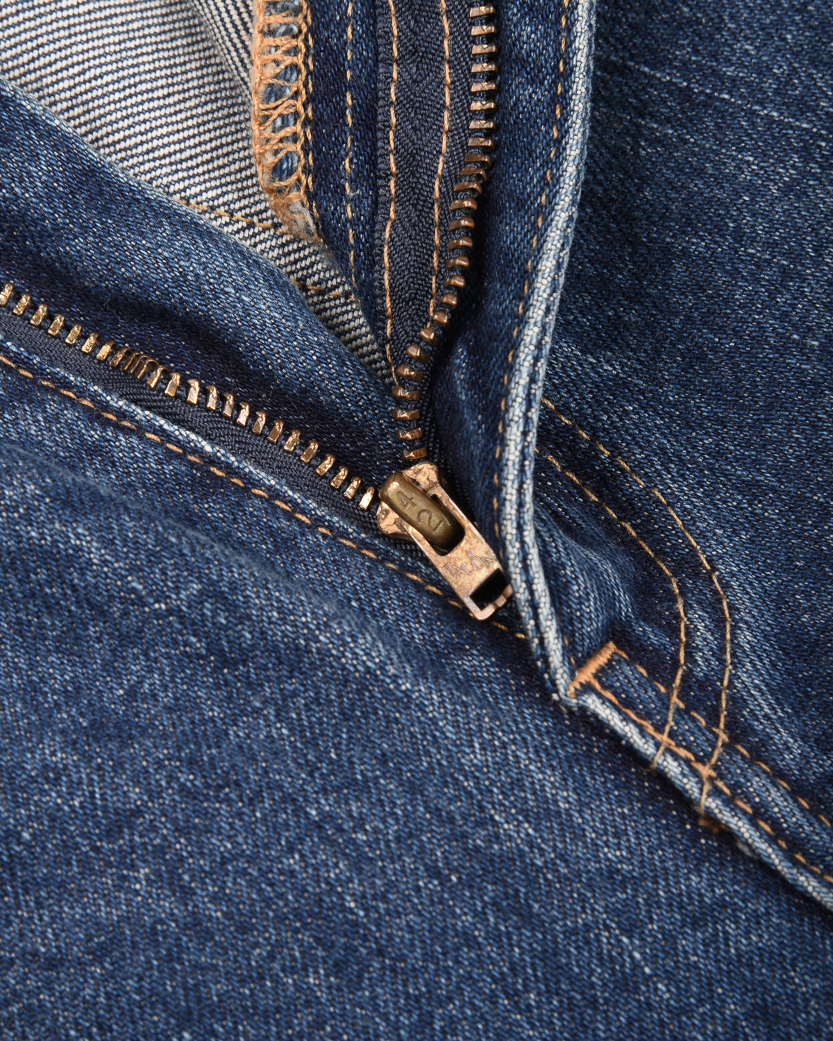 CIOTA WIDE BAGGY 5 POCKET PANTS - MEDIUM BLUE