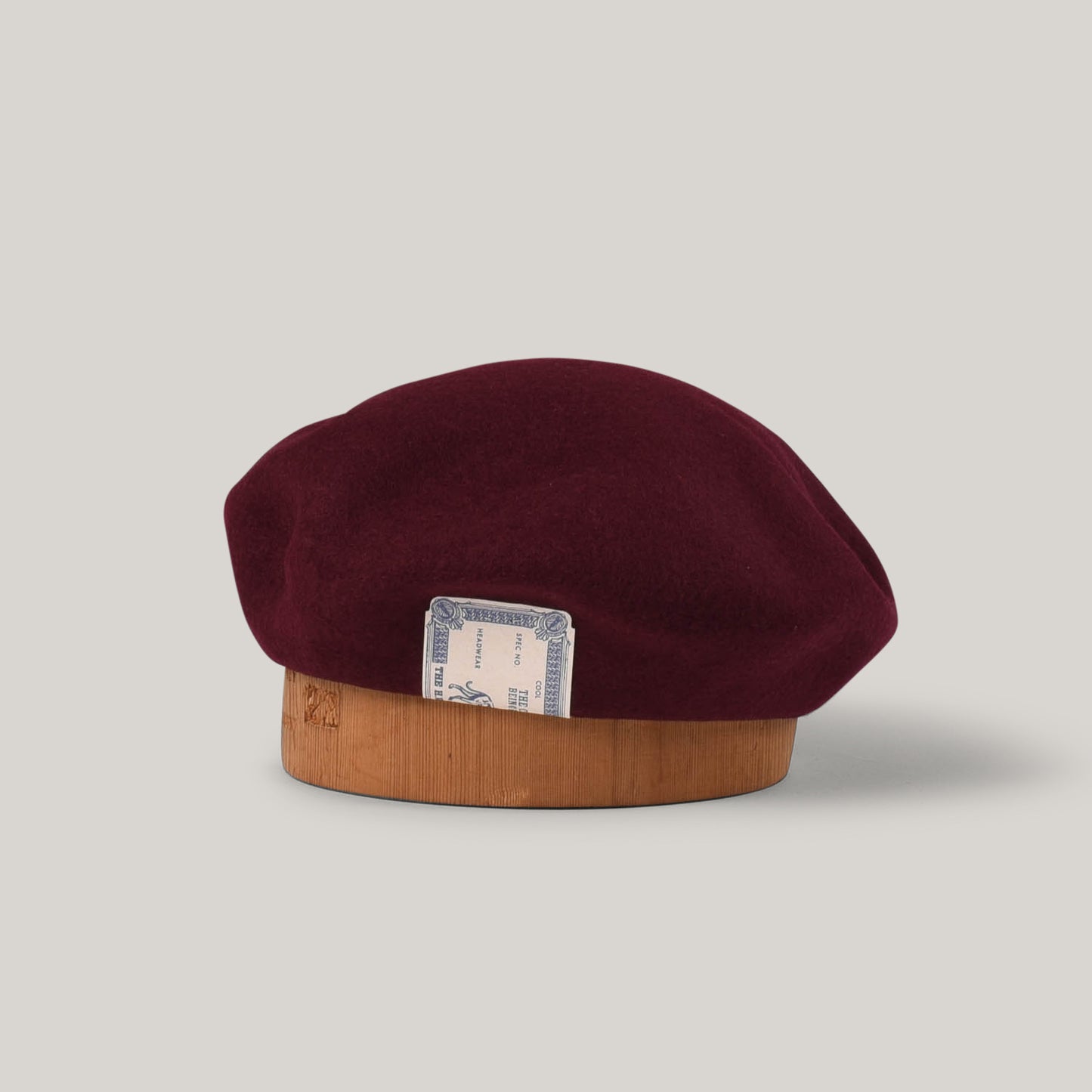 H.W. DOG & CO.  BASIC BERET - WINE