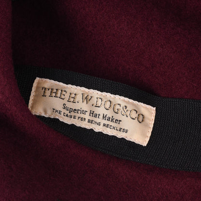 H.W. DOG & CO.  BASIC BERET - WINE
