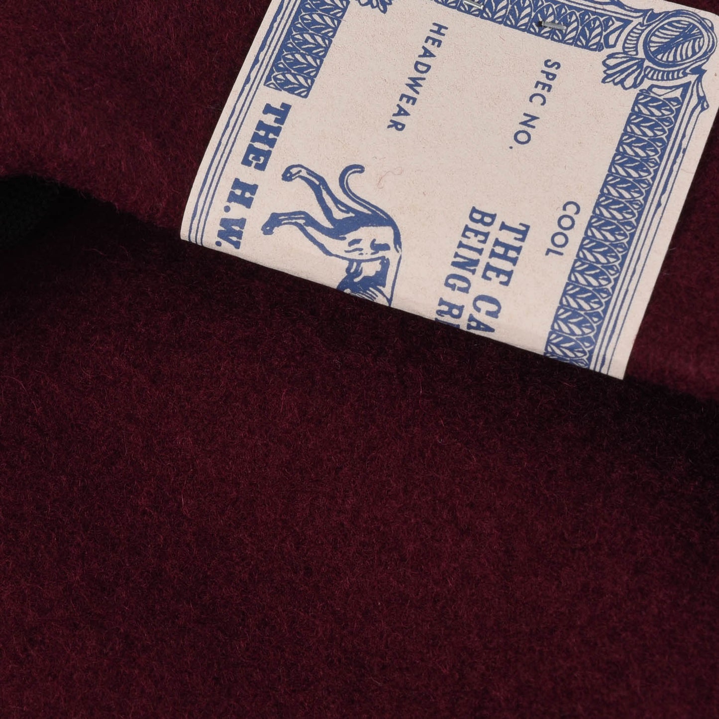 H.W. DOG & CO.  BASIC BERET - WINE