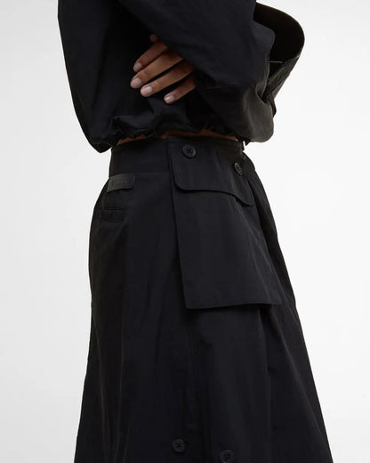 BARBOUR IMELDA MIDI SKIRT - BLACK