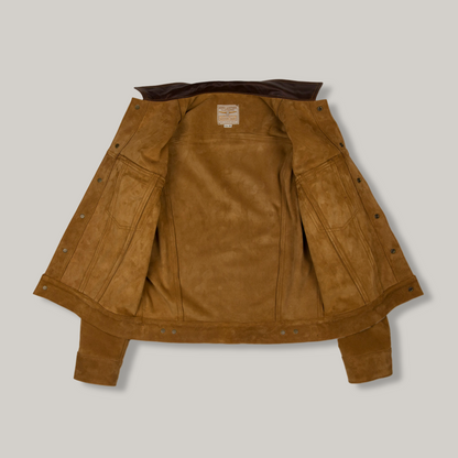AERO LEATHER TYPE III JEAN JACKET - UNLINED COW SUEDE