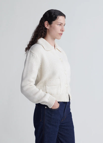 &DAUGHTER IRISH POCKET JACKET - ECRU