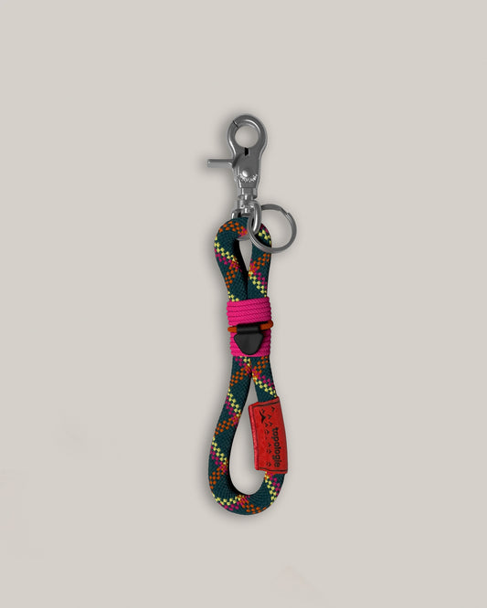 TOPOLOGIE 8.0MM LOOP KEY HOLDER DEEP TEAL HELIX