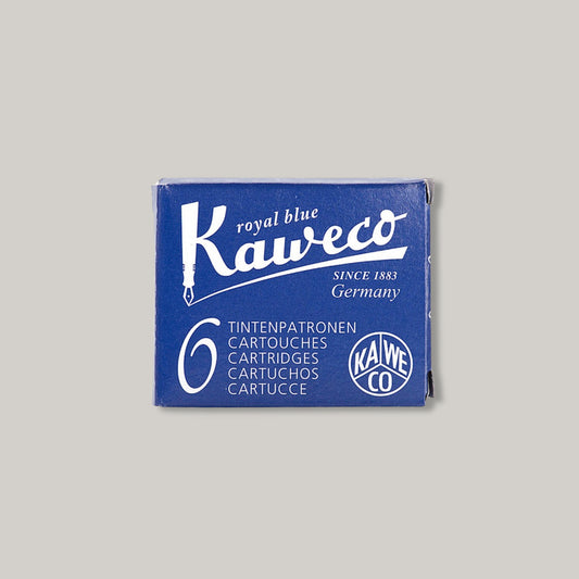 KAWECO FOUNTAIN INK CARTRIDGE BLU 6