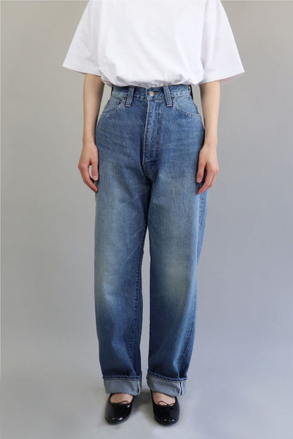 LENO KAY HIGH WAISTED JEANS - FADE INDIGO