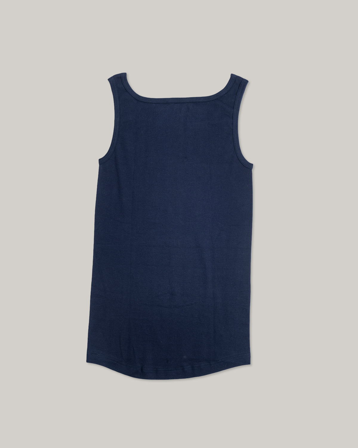HEIMAT FINE RIB COTTON VEST - INK