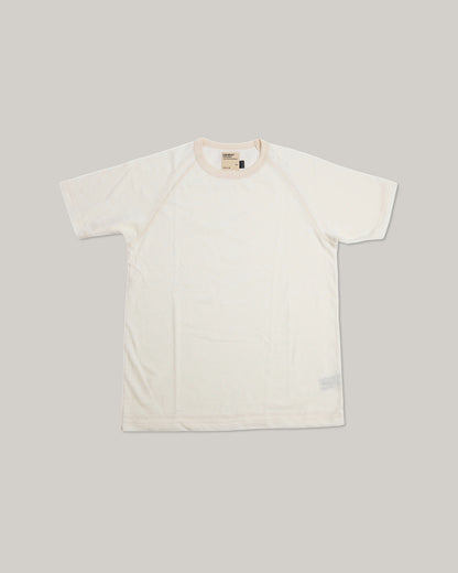 HEIMAT RAGLAN COTTON/HEMP T-SHIRT - SEASHELL