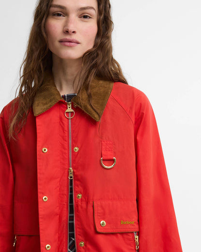 BARBOUR MACKWORTH CASUAL JACKET - VERMILLION