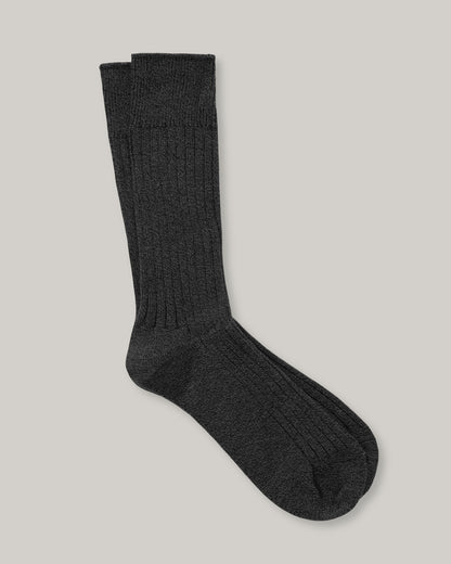 LADY WHITE CO.  LW-C SOCK - BLACK MELANGE