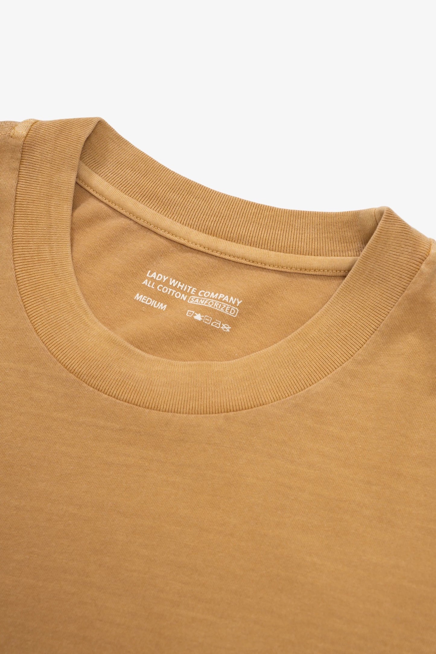 LADY WHITE CO. ATHENS T-SHIRT - MUSTARD PIGMENT