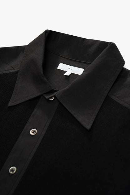 LADY WHITE CO. DOUBLE KNIT POLO - BLACK