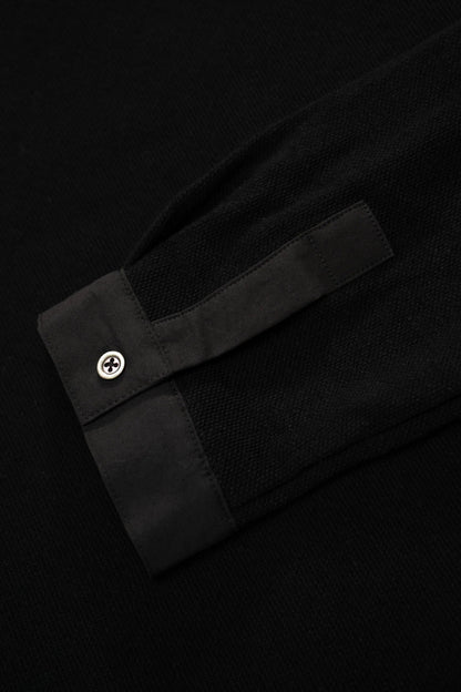 LADY WHITE CO. DOUBLE KNIT POLO - BLACK