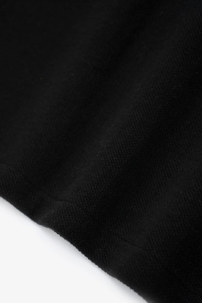 LADY WHITE CO. DOUBLE KNIT POLO - BLACK