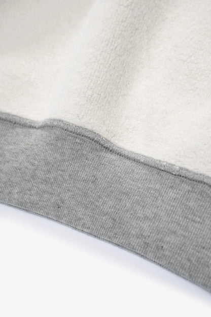 LADY WHITE CO. MINI CREWNECK - REVERSE HEATHER GREY