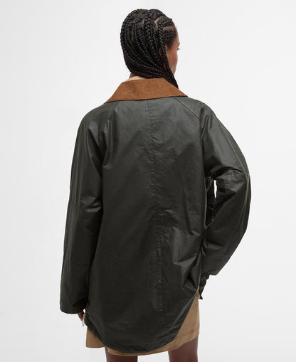BARBOUR RAELYNN WAXED JACKET - ARCHIVE OLIVE/ ANCIENT TARTAN