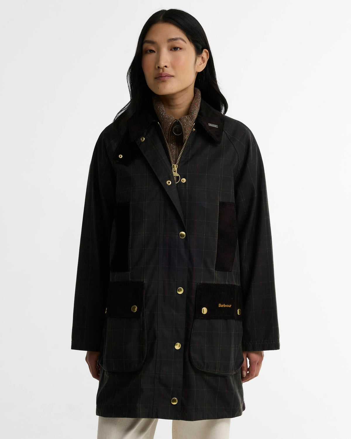 BARBOUR TARTAN REIMAGINED ICONS TARTAN  MODEN BEAUFORT WAX JACKET - CLASSIC TARTAN/ OLIVE