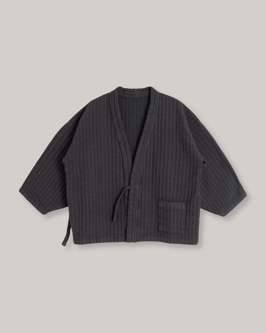 EAT DUST SHOGUN KIMONO - DUTTON JACQUARD - ASPHALT