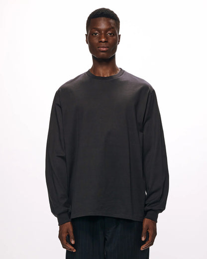 MARKA CREW NECK L/S TEE - CHARCOAL