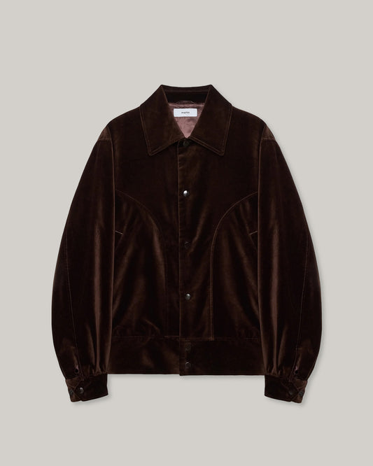 MARKA COTTON VELVET COWBOY JACKET - BROWN