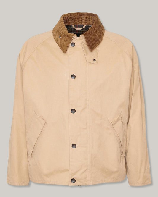 BARBOUR TRANSPORTER OVERSIZED CASUAL JACKET - STONE