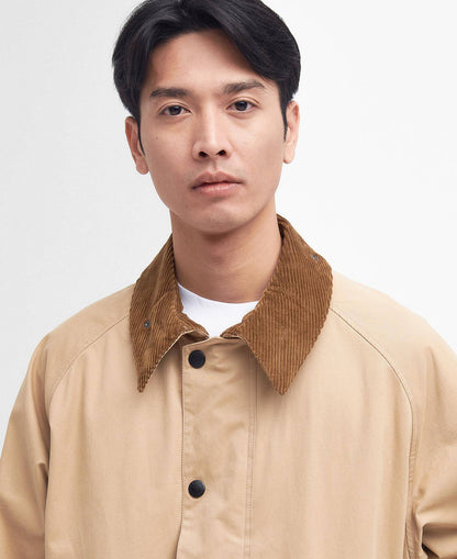 BARBOUR TRANSPORTER OVERSIZED CASUAL JACKET - STONE