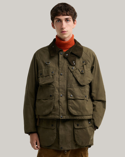 BARBOUR x NORBIT 3-IN-1 CASUAL JACKET - KHAKI BROWN