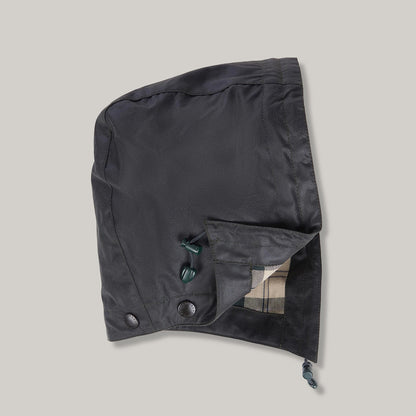 BARBOUR WAXED COTTON PLAIN HOOD - SAGE