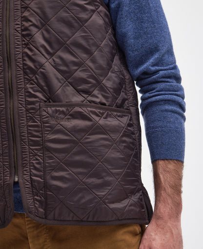 BARBOUR POLARQUILT LINER  - DARK BROWN