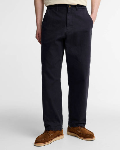 BARBOUR URSULA OVERSIZED CANVAS TROUSERS - DARK NAVY