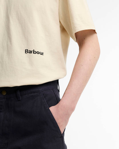 BARBOUR URSULA OVERSIZED CANVAS TROUSERS - DARK NAVY
